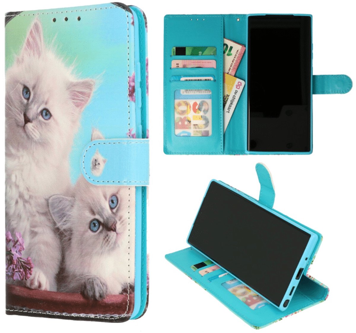Casemania - Geschikt voor - Samsung Galaxy A56/36 TPU Bookcase - Kittens