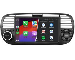 Carplay autoradio voor Fiat 500 | 2007 t/m 2015 | Android 13 | Draadloos Apple Carplay & Android auto | 1GB + 32GB | 4-Core processor | Denago | 2025 model | 2007 2008 2009 2010 2011 2012 2013 2014 2015 | Bluetooth & Wifi