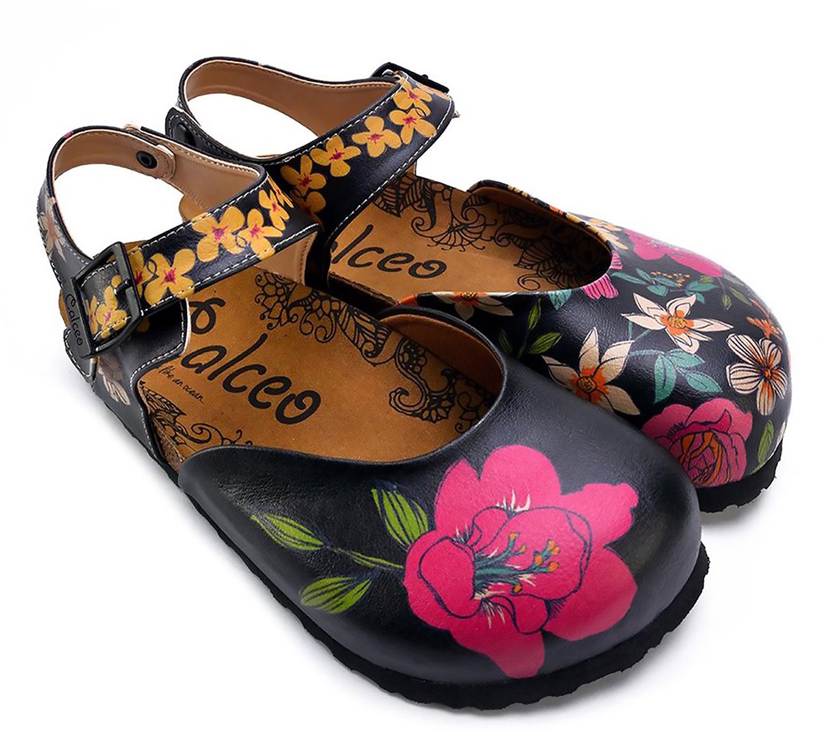 Goby – Wild Bloom Dames Clogs – Vegan – Handmade – Maat 40