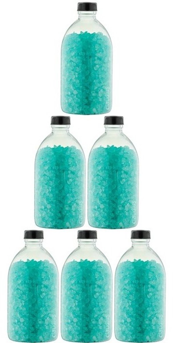 Claudius Badzout Hamam - 600 gram - Fles met zwarte dop - Set van 6 stuks