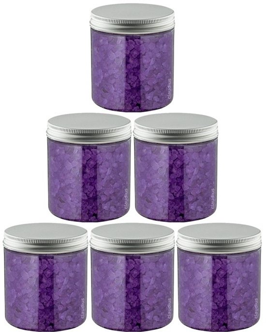 Claudius Badzout Lavendel - 300 gram - Pot met aluminium deksel - Set van 6 stuks