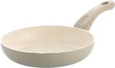 Kochstar Essenz Taupe Keramische Koekenpan - 20cm - PFAS-vrij - Inductie koekenpan - Inductie pan - Keramische anti-aanbaklaag - Koelgreep - Ovenbestendig tot 130° C - Taupe