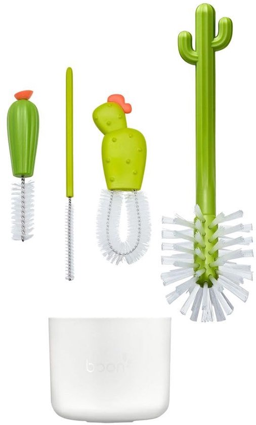 Flesreinigingsborstelset - inclusief flessenborstel, tepelborstel, detailborstel en rietjesborstel - babyflesborstelset voor droogrekken voor flessen - Baby Essentials - 4st — afbeelding 4