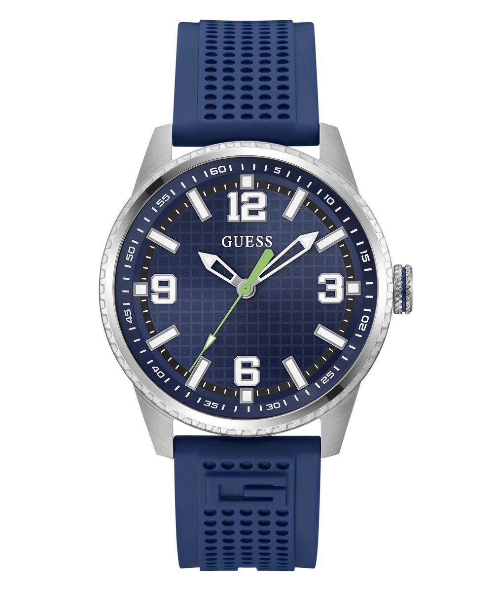 Guess Varsity G GW0890G1 Horloge - Siliconen - Blauw - Ø 42 mm