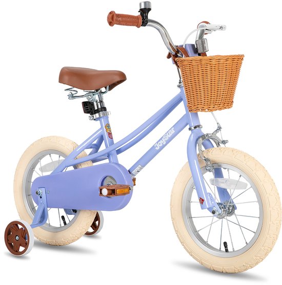Joystar Fantasy Kinderfiets voor Meisjes - 16 Inch - Mand - Zijwieltjes - Bel - Handrem - Paars van JOYSTAR — afbeelding 2