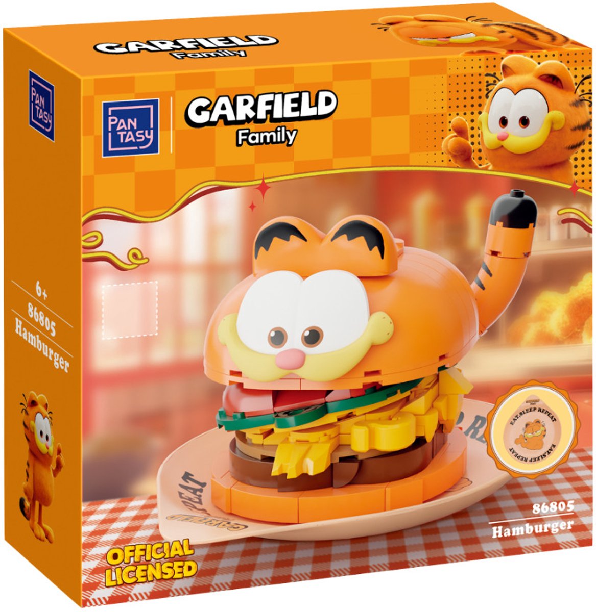 PANTASY Garfield Hamburger - 86805 - - ONESIZE