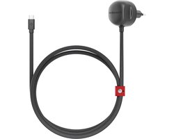 Twelve South PowerCord Serie USB-C Oplaadkabel – 30W Snelladen – USB-C Compatibiliteit – Duurzaam Gevlochten Ontwerp - Zwart