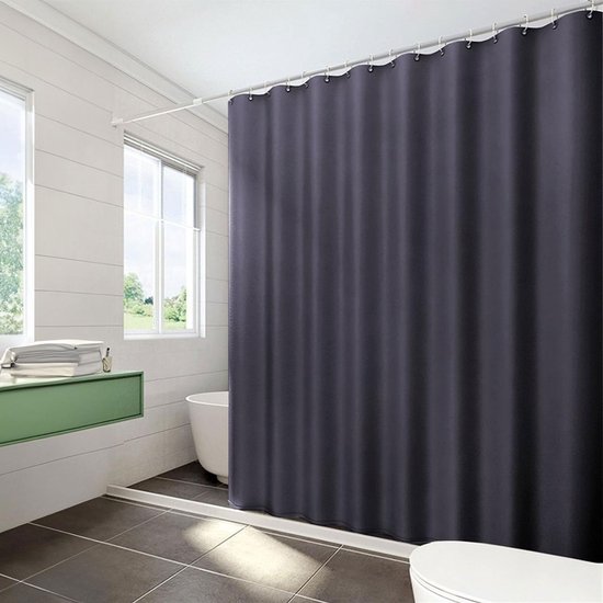 Kleurverloop douchegordijn 240x200cm waterdicht anti