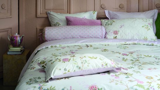Pip Studio Bustani dekbedovertrek - Tweepersoons - 200 x 200/220 cm - Wit