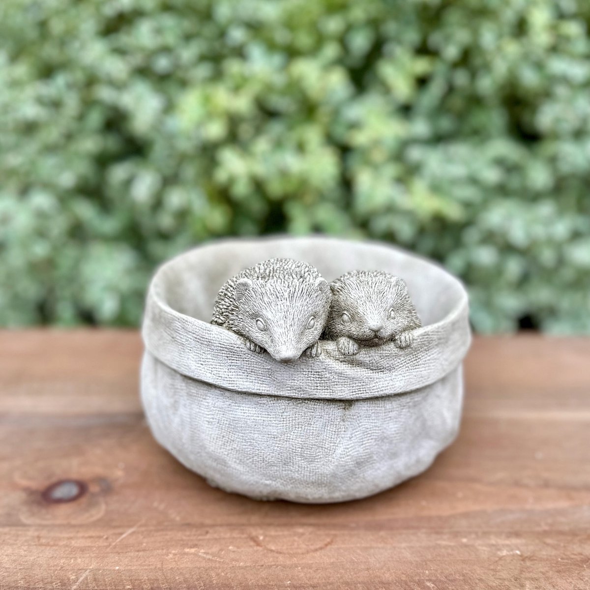 Betonnen bloempot - egel