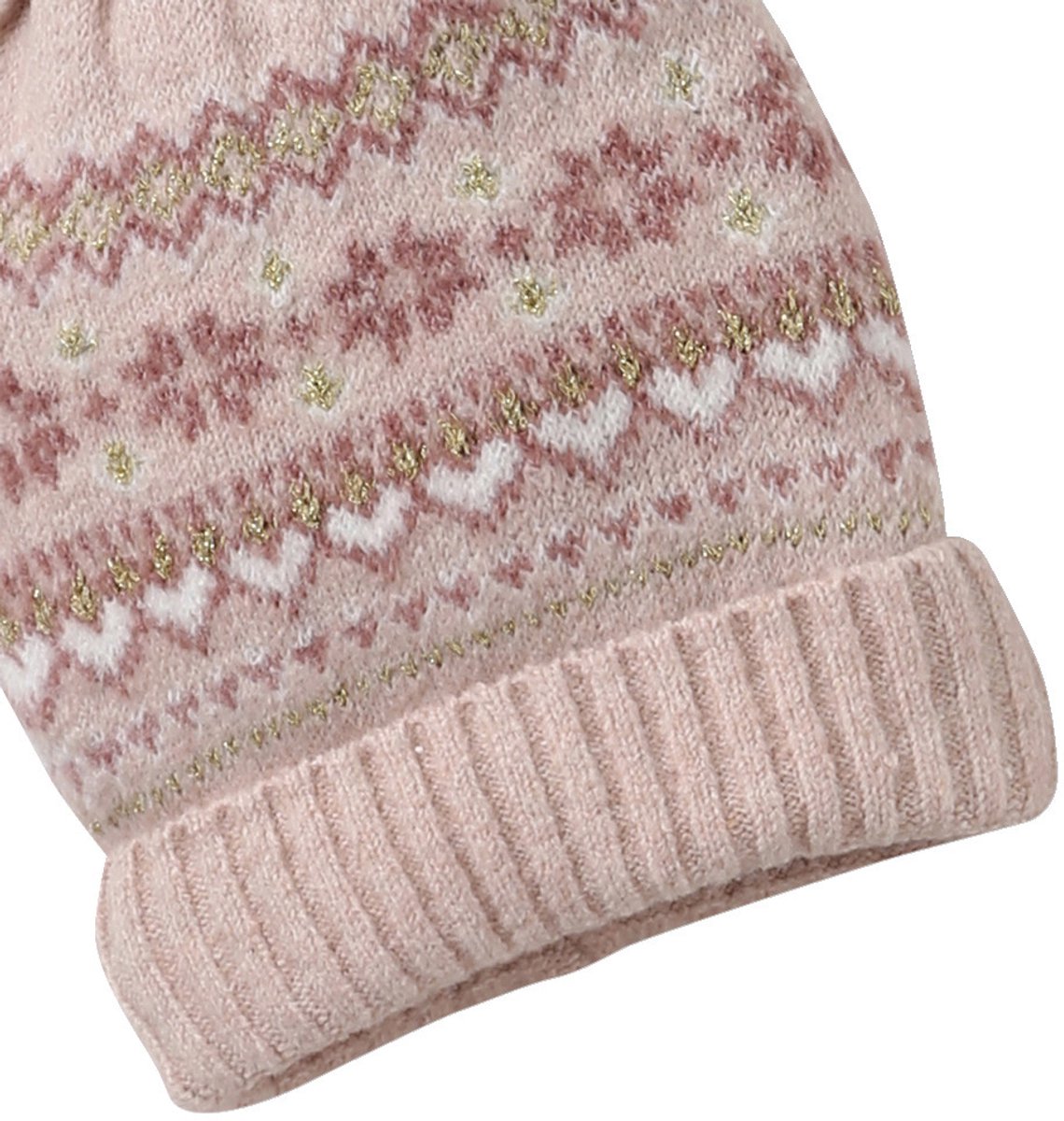 Vertbaudet Jacquard babyset muts + snood + wanten/handschoenen voor meisjes