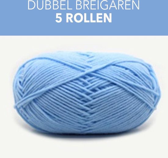 Double fil à tricoter, coton lait / fil acrylique doux pour tricoter à la  main. Idéal... | bol.com