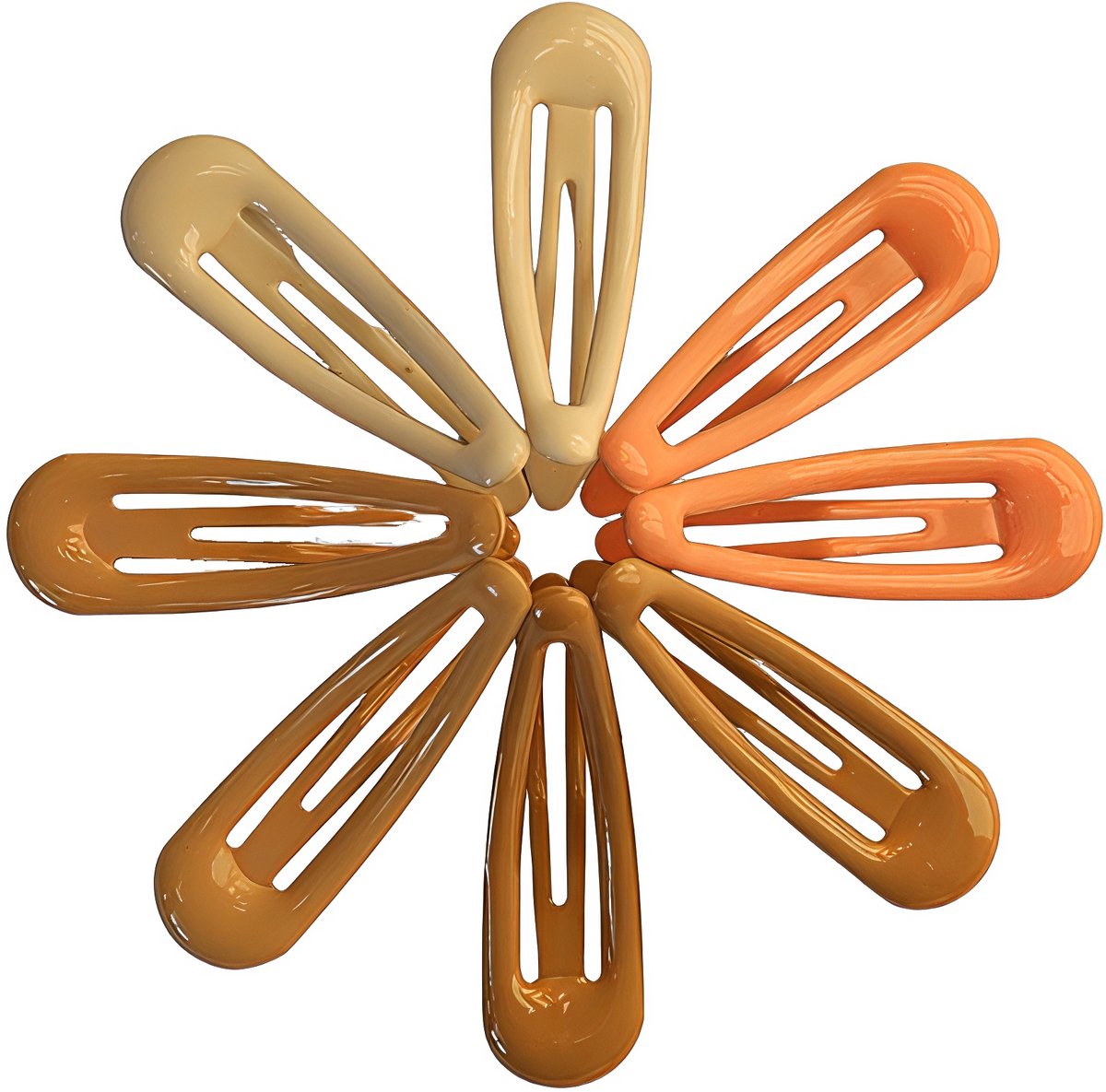 Hisa Clip & Klaar - Nude Haarclips - Set van 16 - 4 Kleuren - Sterke Haarclips voor Dames en Meisjes met Siliconen Coating - Haarspeld