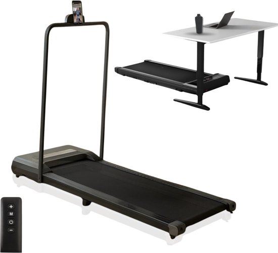 MettleMatic Loopband voor Thuis - Compact Walking Pad - 1-12 km/u, 7% Helling - 2-in-1