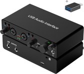 Delmark USB Audio-interface - 2e Generatie - 2i2 - 24bit - 192kHz - 2 ingangen - Zwart