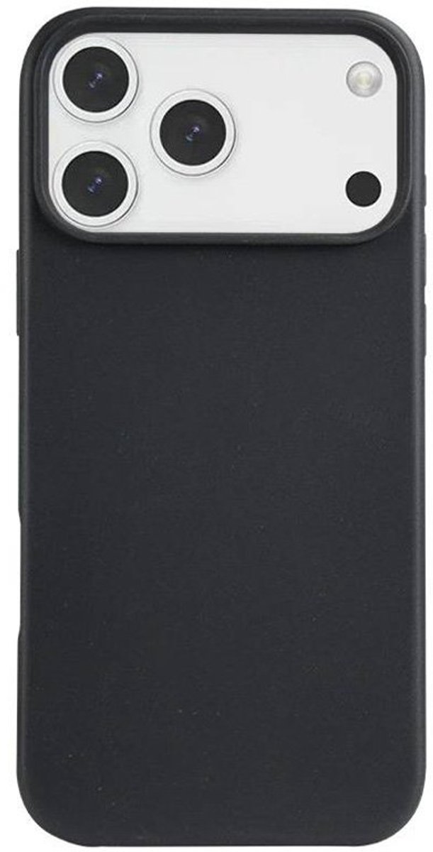 Mobiq - Flexibel Eco Hoesje geschikt voor iPhone 17 Pro - zwart