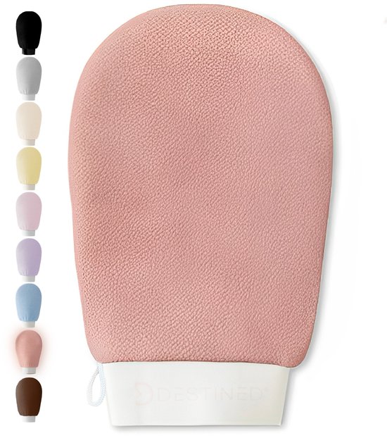 Destined® Exfoliating Glove - Scrub Handschoen - Lichaam & Gezicht - Scrub Detox - Verwijderen Van Dode Huidcellen - Clayrose
