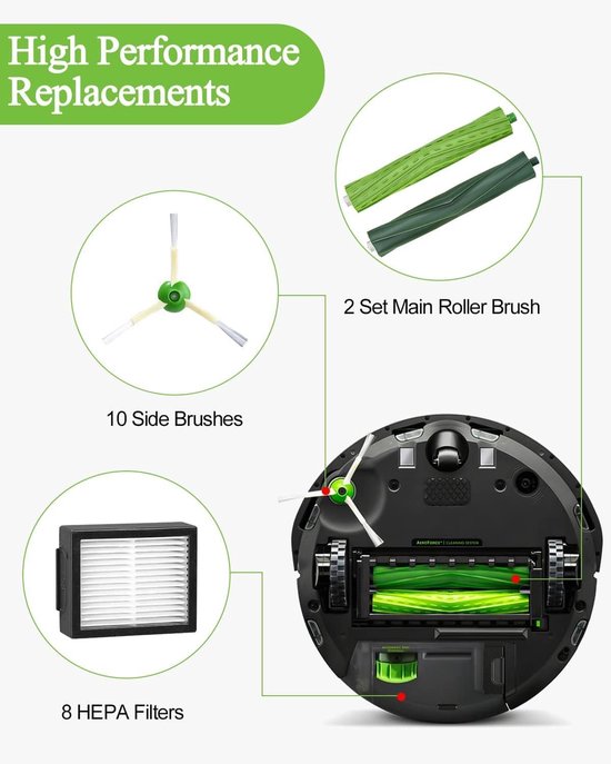 Reserveonderdelen geschikt voor iRobot Roomba E5 E6 i7 i7+ i3 i3+ i4 i4+ i6 i6+ j7 j7+ van Merkloos	 — afbeelding 3
