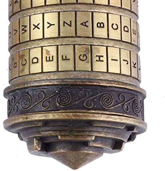Da Vinci Code Lock - Mini Cryptex Slot - Elegante Metalen Design ...