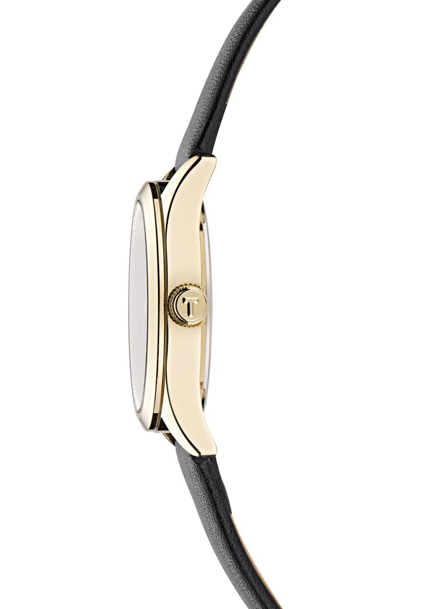 Ted Baker Coolly Quartz Analoog Horloge Zwart Kast: 100% Roestvrij Staal | Armband: 100% Leer 34 mm BKPCLF503W0