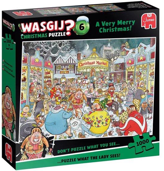 Kerstpuzzel Wasgij A Very Merry Christmas 1000 stukjes