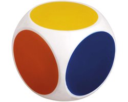 Kleuren Dobbelsteen | 10cm | kunststof | Educo | Educatief