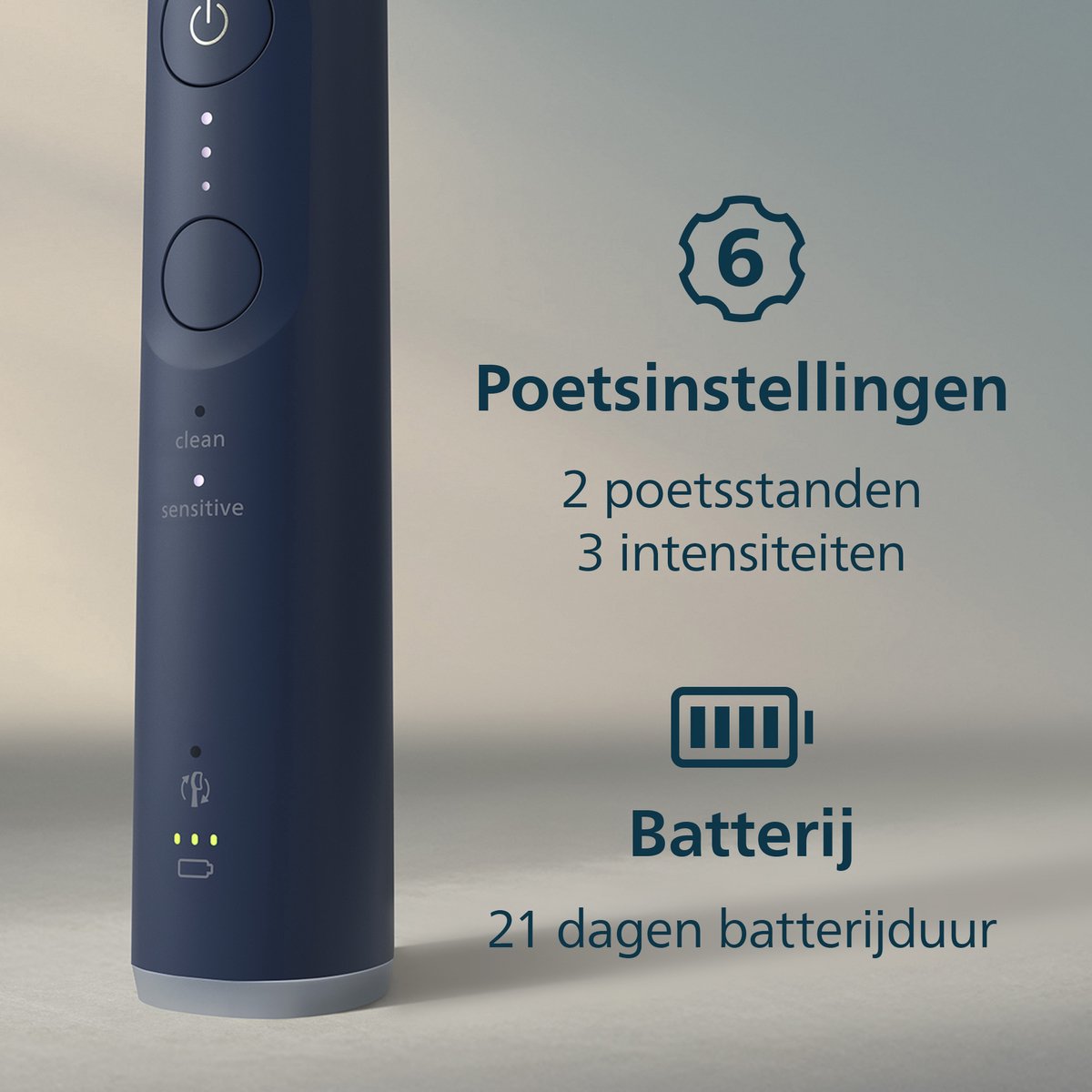Philips Sonicare 6100 Elektrische Tandenborstel Lichtblauw - afbeelding 3