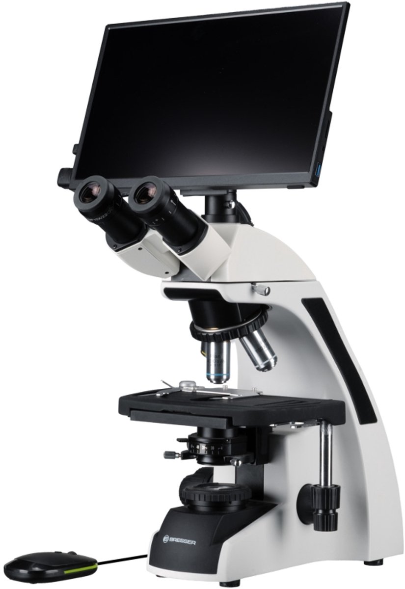 Bresser Microscoop - Science Infinity 40x-1000x - Met USB-kabel - Incl. MikroCam MINI FUll HD HDMI en MINI HDMI-Scherm