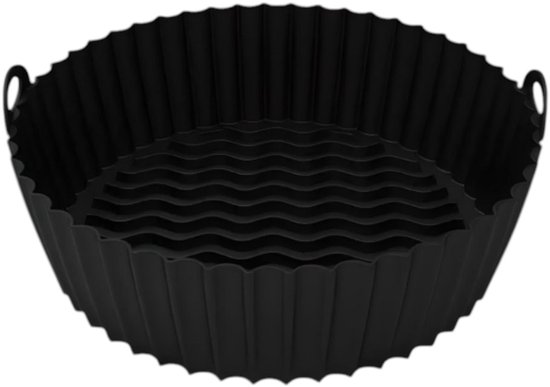 Airfryer accessoires, 9 stuks dubbele mand airfryer accessoireset, geschikt voor alle merken 5,5 l, inclusief taartpan/pizzapan, metalen houder/vellum gevoerd/dienbladborstel