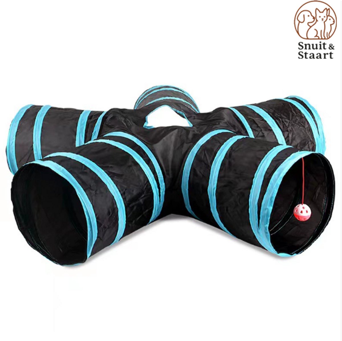 Kattentunnel - 5 Gangen - Konijnentunnel - Speeltunnel - Kattenspeelgoed - Kattenspeeltjes - Kruiptunnel