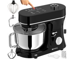 Ruhhy keukenmachine 6,2L verwarmde kom + blender 2300W – mixer, blender, vleesmolen en pastamaker