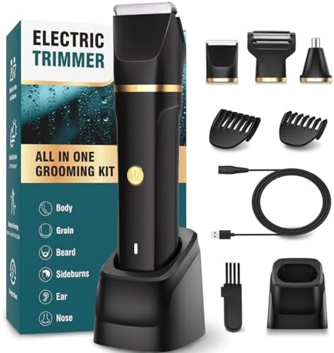 Mannen Body Trimmer 3-in-1 - IPX7 Waterdichte Schaam- en - Mannen - €59,95