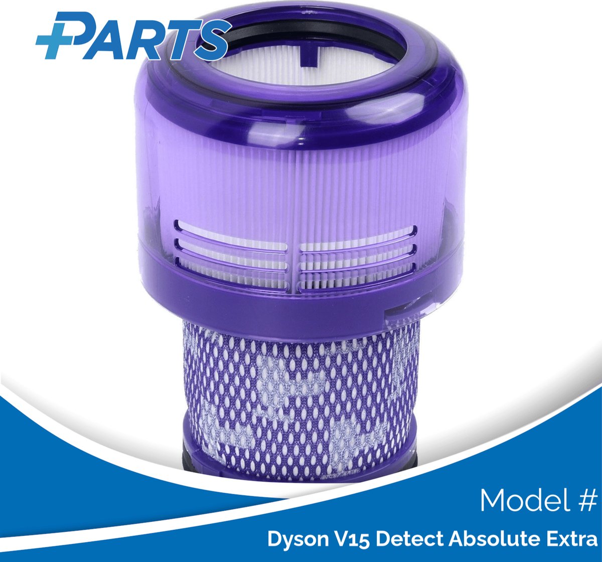 Dyson V15 Detect Absolute Extra Filter (Plus.Parts® alternatief voor 970013-02)