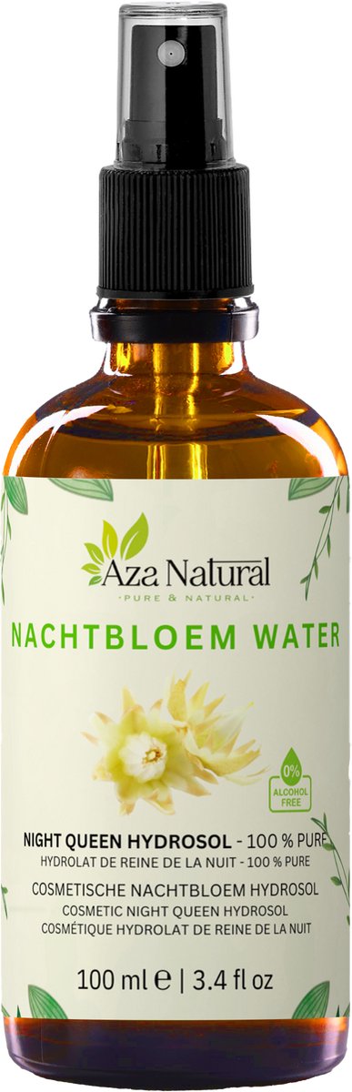 Nachtbloem Water 100 ml – Plantaardig Hydrolaat – Geschikt als Gezichtstoner, Mist en Verzorgingswater