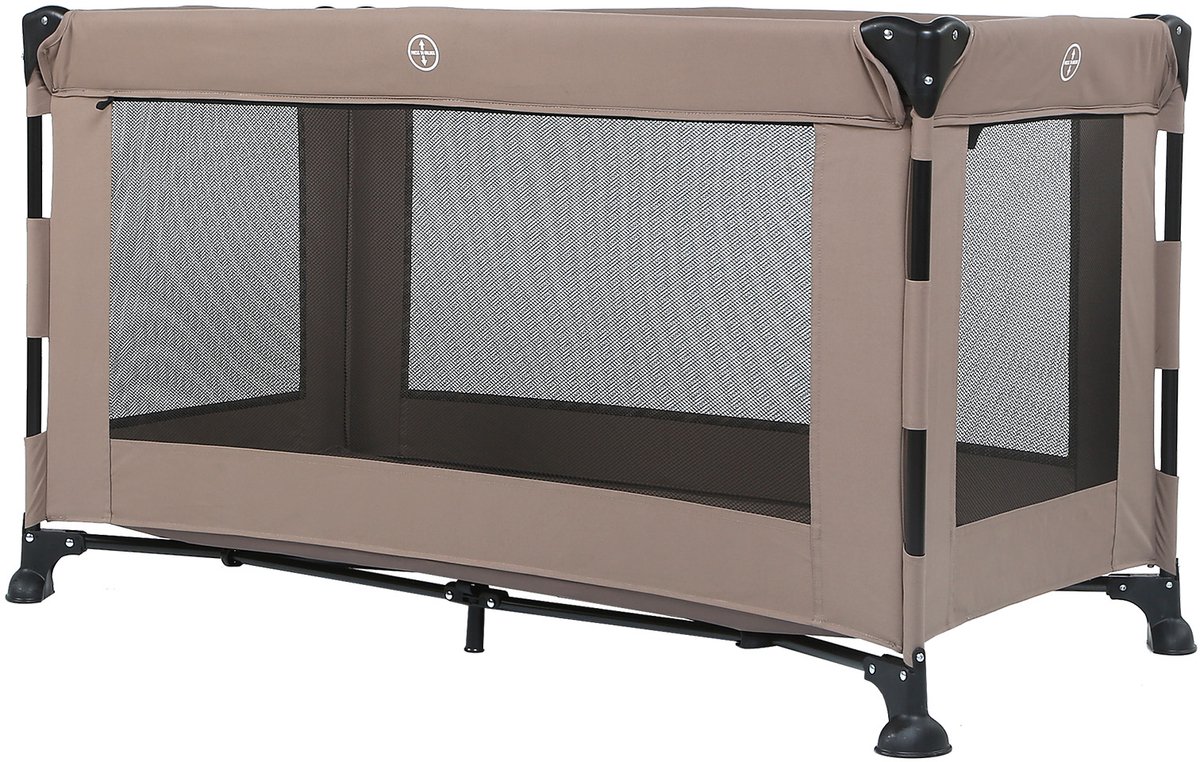 Titaniumbaby Campingbed SOLID Emma Lush Taupe inclusief Verschoontafel|Speelboog|Klamboe & bodemverhoger thumbnail 4