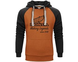 foto van Trui Honda Vintage Legends Oranje, maat L - Honda Vintage Collection - Hoodies