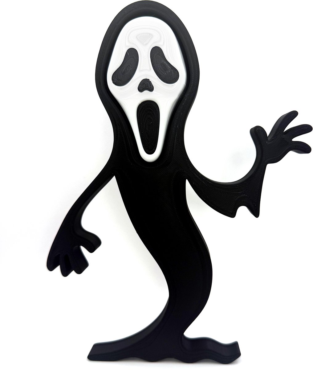 Stickyman Halloween Spook - decoratiebeeldje - zwart - 20 cm hoog