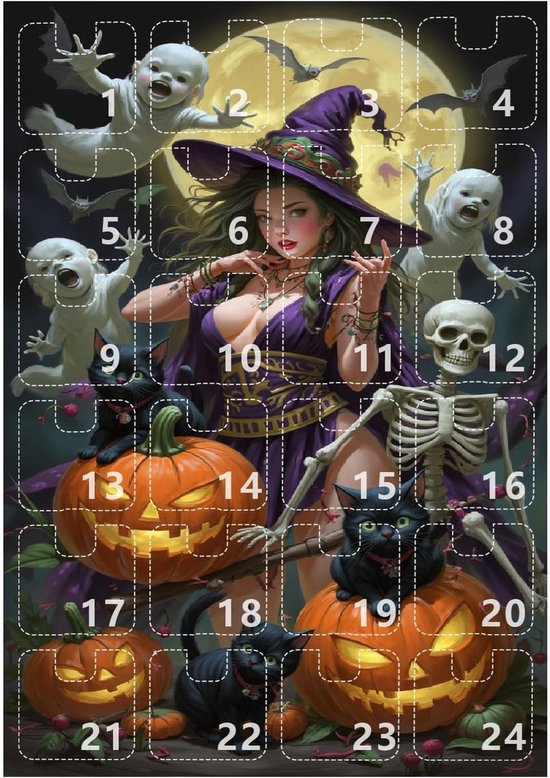 Calendrier De Compte à Rebours De L'avent De Noël Noir Et Blanc