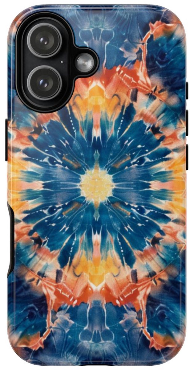Vrolijk Tie-Dye Mandala Patroon – Telefoonhoesje Geschikt voor iPhone 17