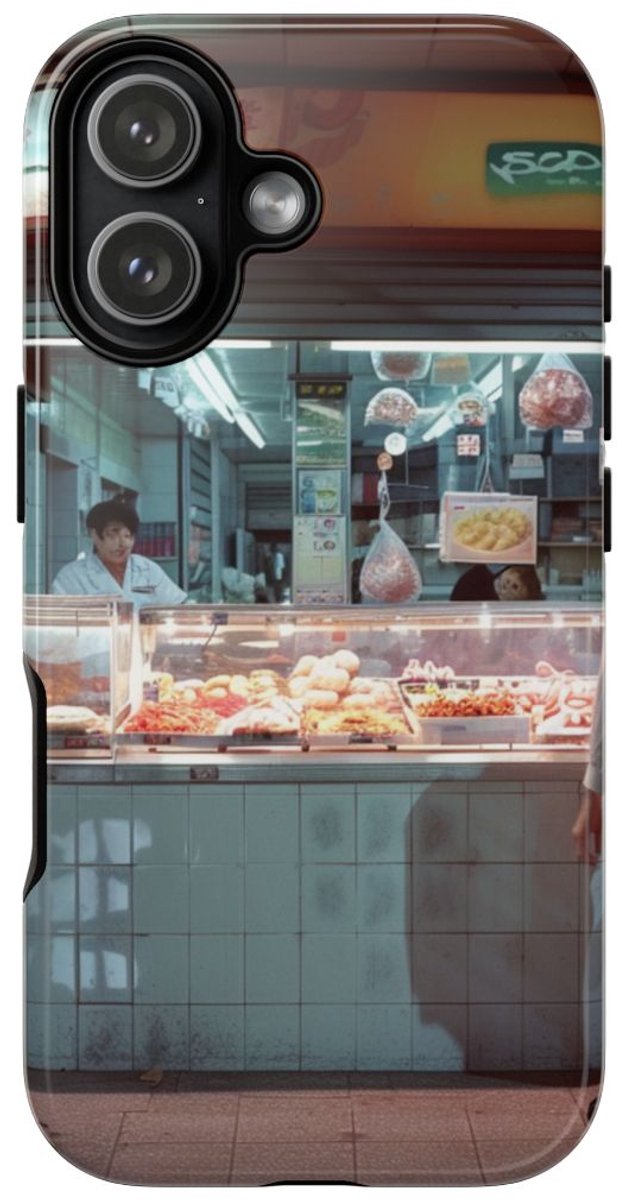 Straatvoedselkraam Tafereel – Telefoonhoesje Geschikt voor iPhone 17