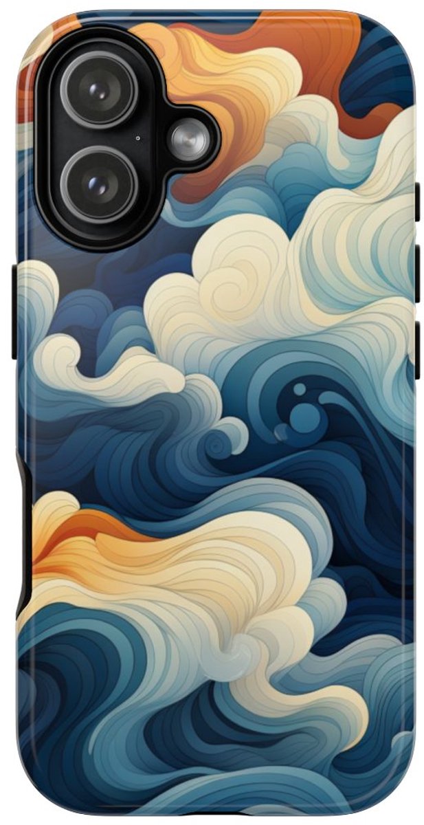 Abstracte Golvende Patronen – Telefoonhoesje Geschikt voor iPhone 17