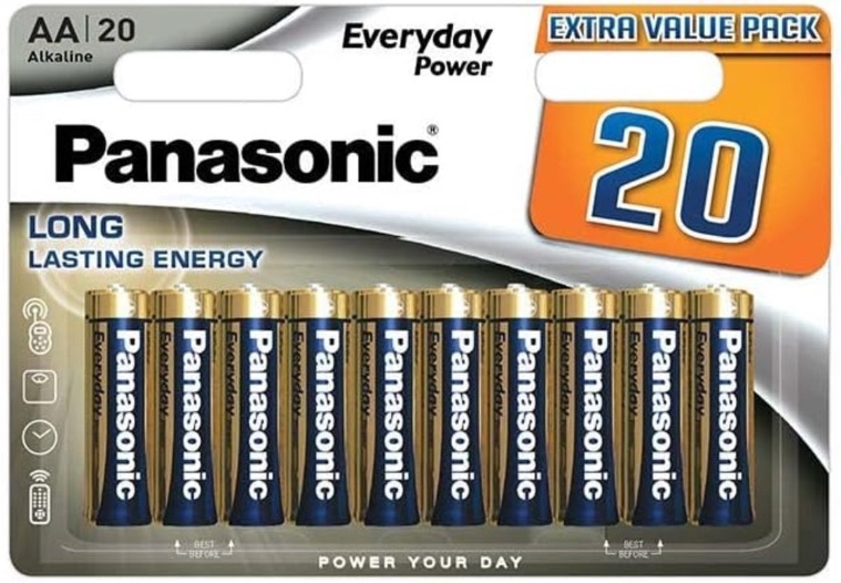 Panasonic Everyday Power AA Penlite 20 Stuks