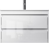 AM.PM Spike - Badkamermeubel met wastafel - 80 cm - 2 lades - Wastafelonderkasten - Plat Pakket
