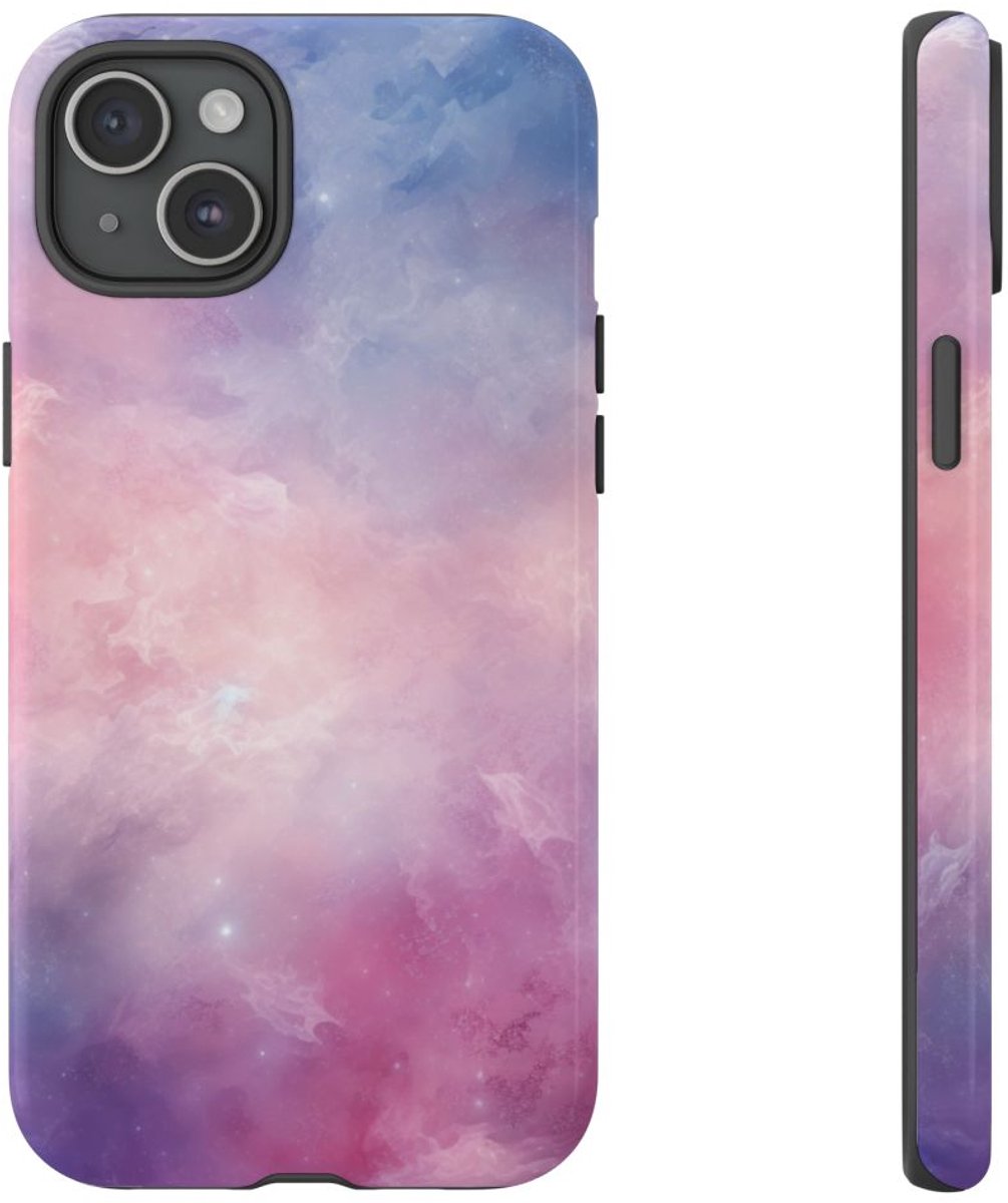 Dromerige Pastel Hemelverloop – Telefoonhoesje Geschikt voor iPhone 15 Plus