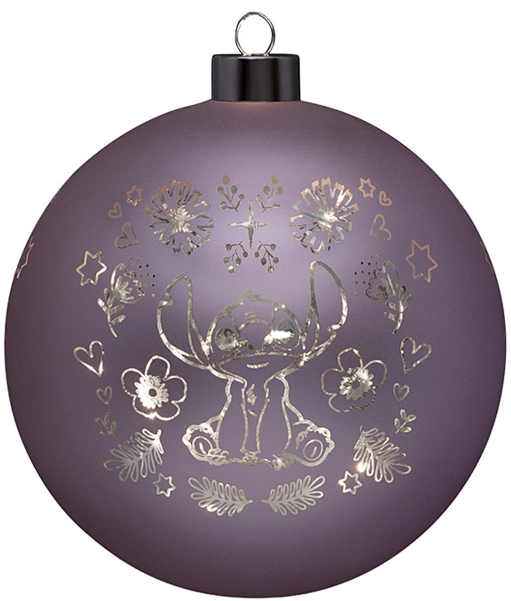 Disney verlichte kerstbal Stitch - 15cm