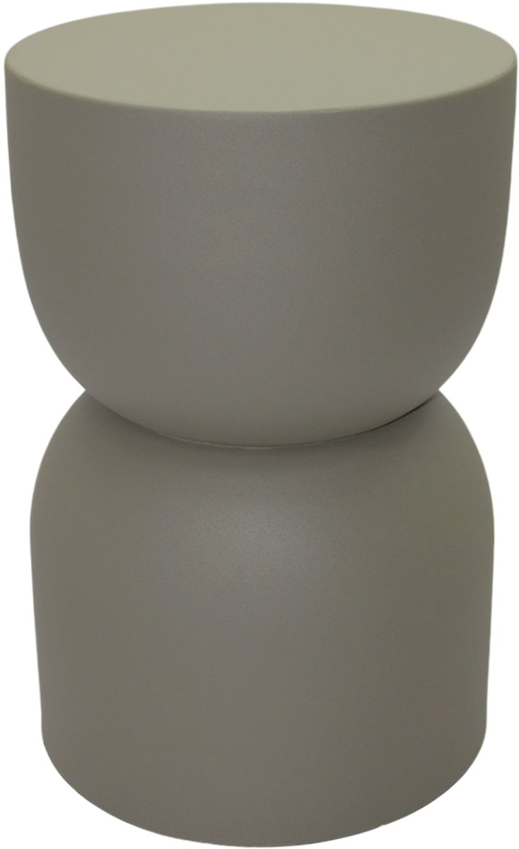 by Mooss - Paudar - Olive - Bijzettafel - Kruk - Gepoedercoat - Metaal - Ã˜ 30 cm - 46 cm - Olijf