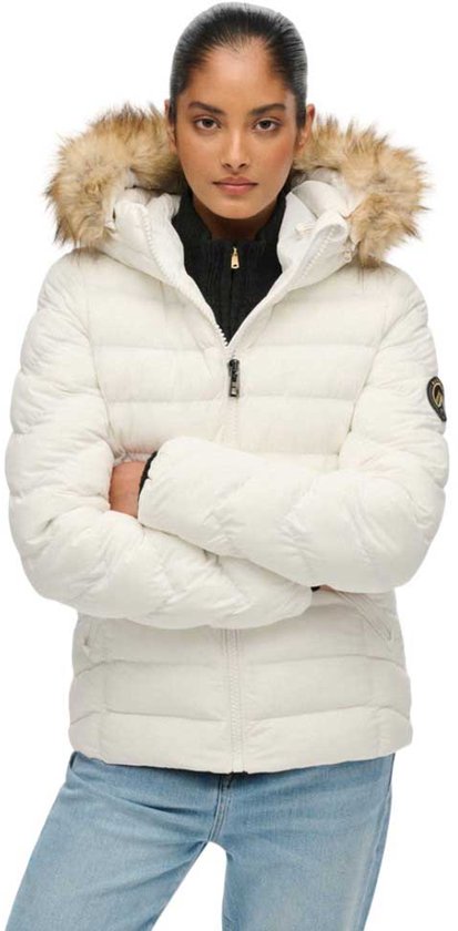 Superdry - Doudoune Fuji avec col en fourrure - Femme - Doudounes