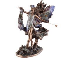 Veronese Design - Beeld/figuur - Faerie “Where moonbeams fall” door Josephine Wall - handbeschilderd - zeer gedetailleerd en mooi - (hxbxd) ca. 25cm x 20cm x 16cm