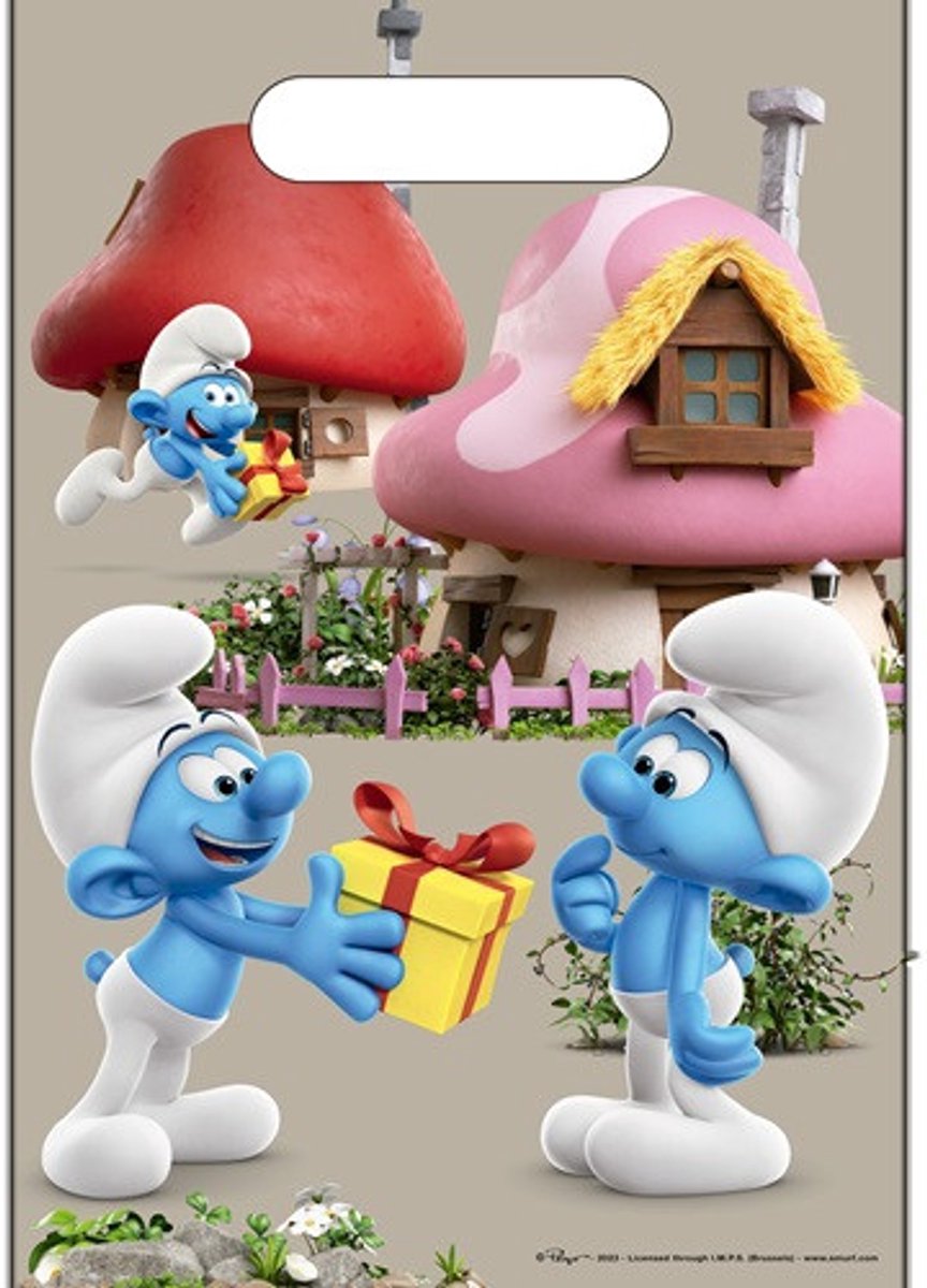 Uitdeelzakjes - de Smurfen - 17x25 cm