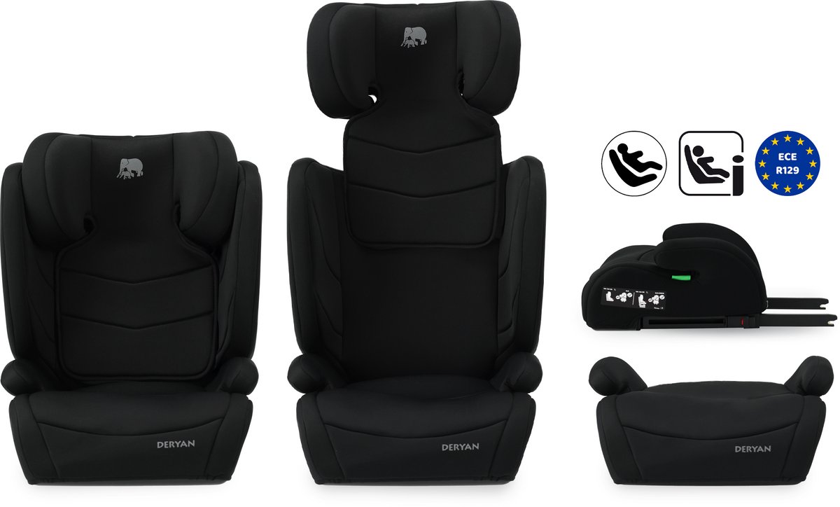 Deryan Charlie Luxe Autostoel i-Size - Isofix - Zwart thumbnail 3